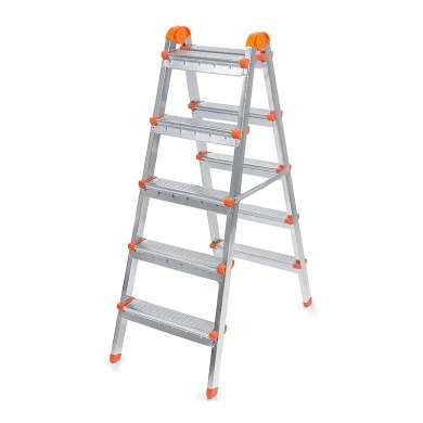 Double Step Perilla metal ladder 5+5 steps 117cm.