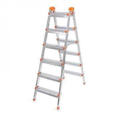 Double Step Perilla metal ladder 6+6 steps 137cm.