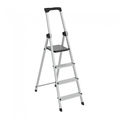 KUMTEL KMM-45 aluminium ladder 3+1 steps 138cm.