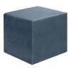 April Megapap velvet fabric stool in anthracite color 40x40x40cm.