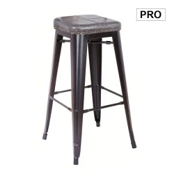 Σκαμπό μπαρ Relix Pro μεταλλικό στοιβαζόμενο χρώμα μαύρο matte - τεχνόδερμα χρώμα σκούρο γκρι 43x43x78εκ. Σκαμπό μπαρ Relix Pro μεταλλικό στοιβαζόμενο χρώμα μαύρο matte - τεχνόδερμα χρώμα σκούρο γκρι 43x43x78εκ.