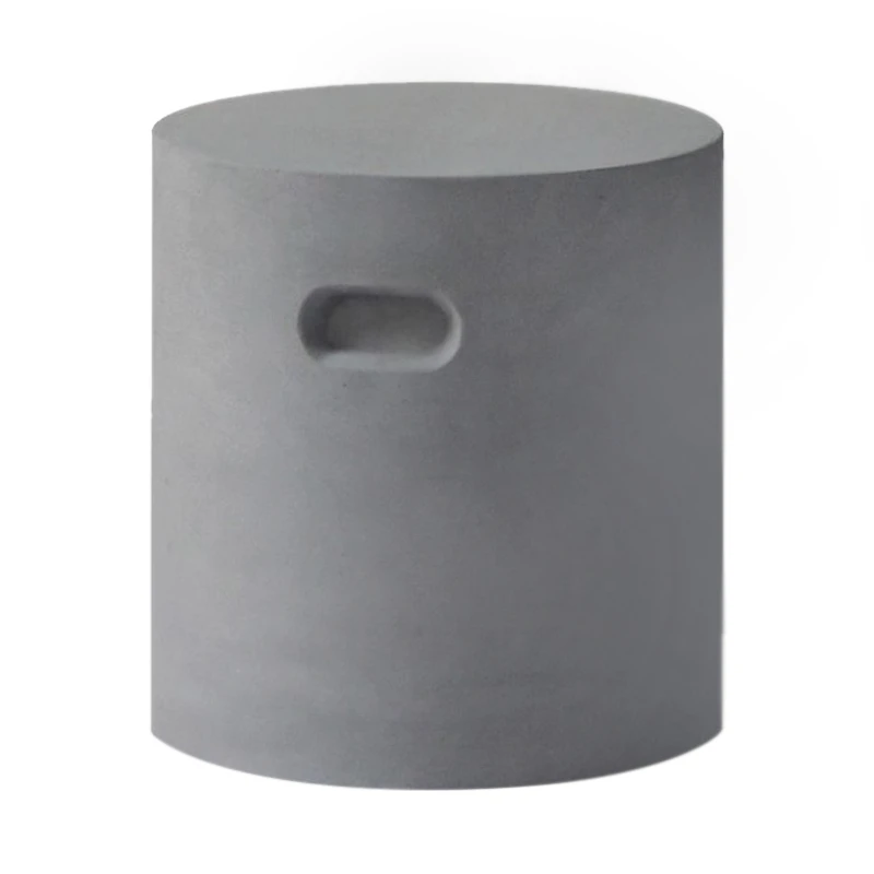 Concrete Cylinder Σκαμπώ D.37Cm Cement Grey