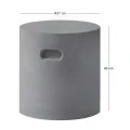 Concrete Cylinder Σκαμπώ D.37Cm Cement Grey