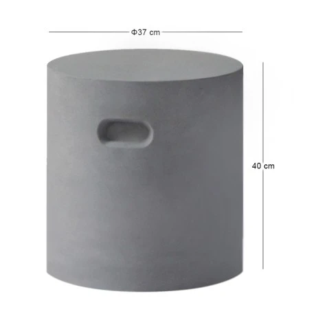 Σκαμπό concrete χρώμα cement grey Φ37x40εκ.