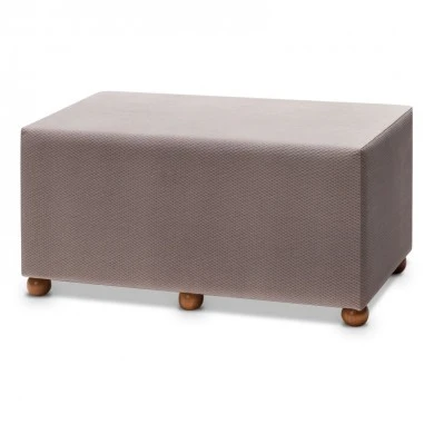 Genma Megapap fabric stool in light grey color 80x40x40cm.