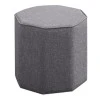 Hexa Megapap fabric stool in grey color 40x40x42cm.