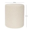 CRΘME FABRIC STOOL D34X37CM