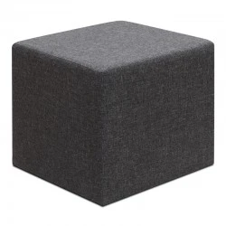 Linda Megapap fabric stool in anthracite color 40x40x40cm.