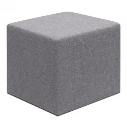 Linda Megapap fabric stool in grey color 40x40x40cm.