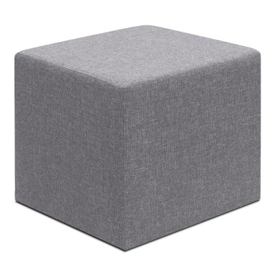 Σκαμπώ Linda Megapap υφασμάτινο χρώμα γκρι 40x40x40εκ.
