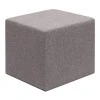 Linda Megapap fabric stool in brown color 40x40x40cm.