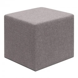 Linda Megapap fabric stool in brown color 40x40x40cm.