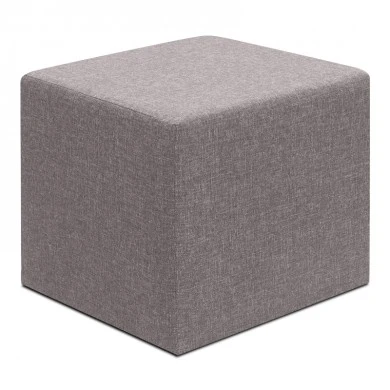 Linda Megapap fabric stool in brown color 40x40x40cm.
