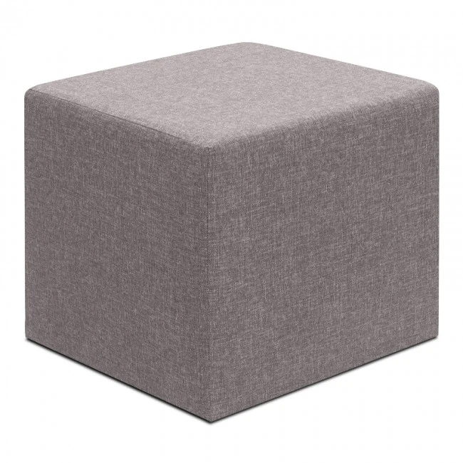 Linda Megapap fabric stool in brown color 40x40x40cm.