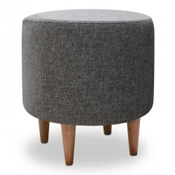 Liza Megapap fabric stool in grey color 40x40x42cm. Liza Megapap fabric stool in grey color 40x40x42cm.