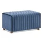 Mabel Megapap velvet stool in blue color 80x40x40cm.