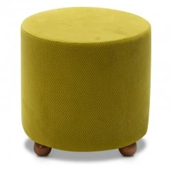 Mario Megapap fabric stool in olive color 40x40x40cm.