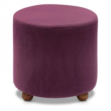 Mario Megapap fabric stool in purple color 40x40x40cm.