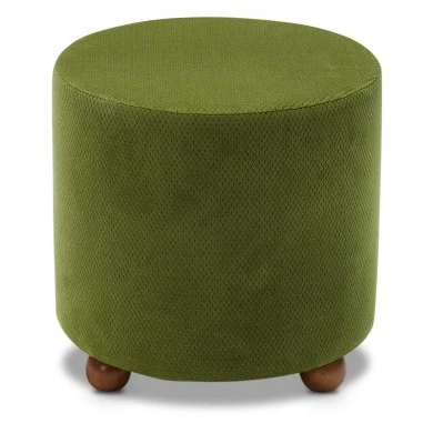 Mario Megapap fabric stool in green color 40x40x40cm.