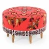 Milano Megapap fabric stool multicolor 65x65x40cm.