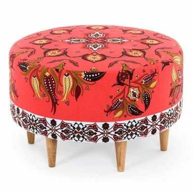 Milano Megapap fabric stool multicolor 65x65x40cm.