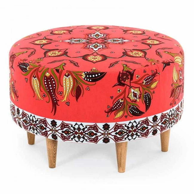 Milano Megapap fabric stool multicolor 65x65x40cm.