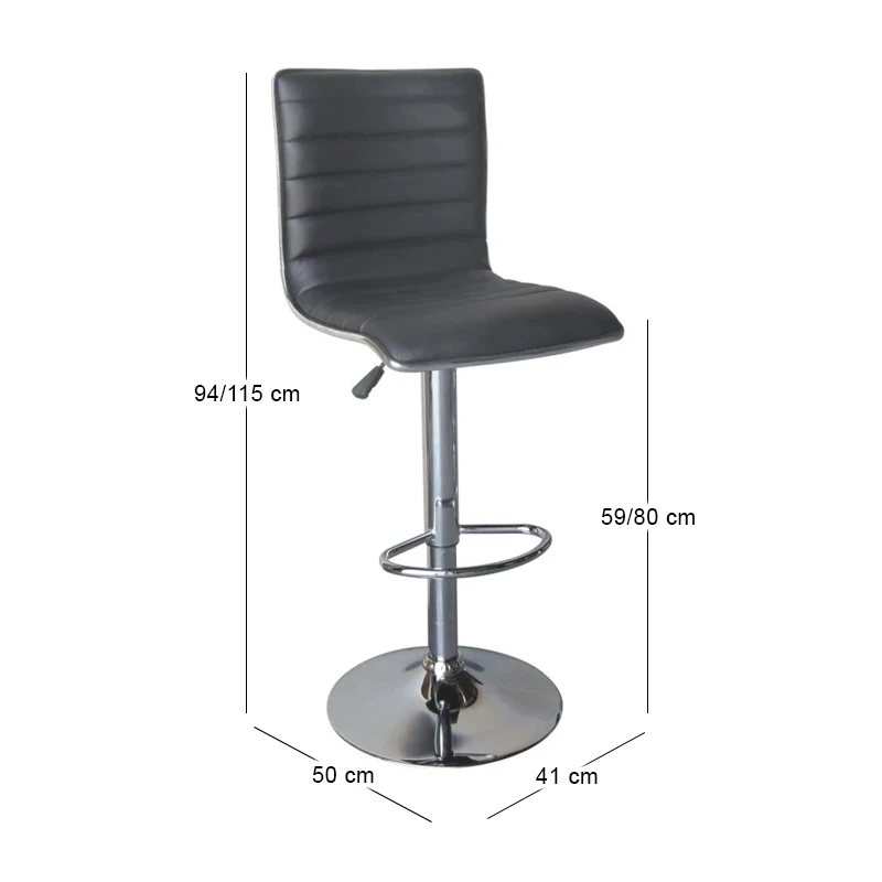 ALFI Bar Stool Pu Black