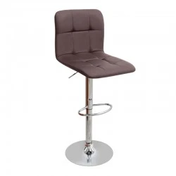Carmelo Megapap bar stool with adjustable height made of pu leather in brown color 45x42x90/113cm. Carmelo Megapap bar stool with adjustable height made of pu leather in brown color 45x42x90/113cm.