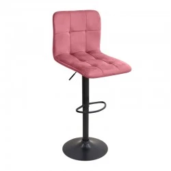 Carmelo Megapap bar stool with adjustable height made of velvet rotten apple color 45x42x90/113cm. Carmelo Megapap bar stool with adjustable height made of velvet rotten apple color 45x42x90/113cm.