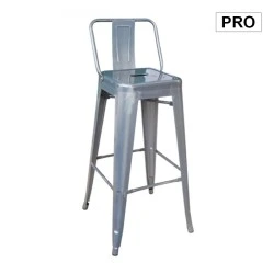Σκαμπό μπαρ Relix Pro με πλάτη μεταλλικό χρώμα metal rust 43x43x100εκ. Σκαμπό μπαρ Relix Pro με πλάτη μεταλλικό χρώμα metal rust 43x43x100εκ.