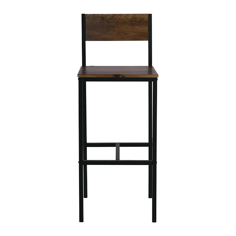 Stab Σκαμπώ Bar Μεταλ.ανθρακί/antique Brown