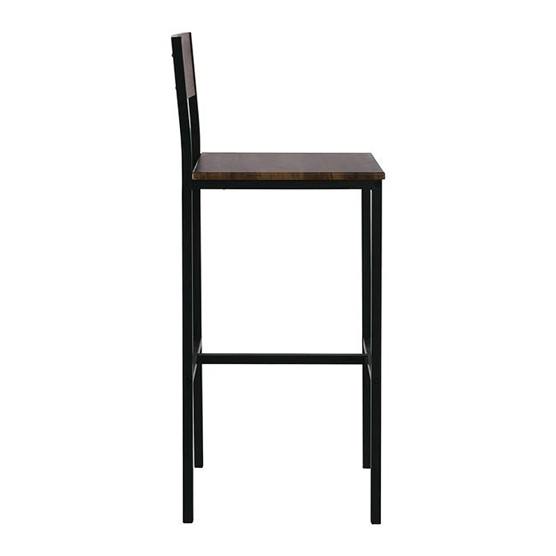Stab Σκαμπώ Bar Μεταλ.ανθρακί/antique Brown