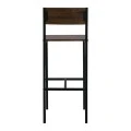 Stab Σκαμπώ Bar Μεταλ.ανθρακί/antique Brown