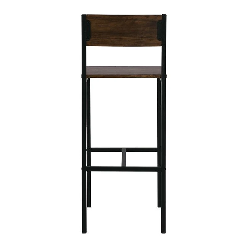 Stab Σκαμπώ Bar Μεταλ.ανθρακί/antique Brown