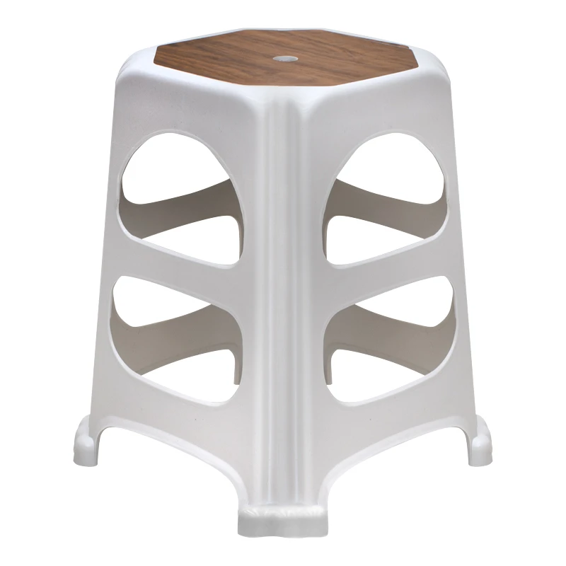 Desia Megapap polypropylene stool in white color 37x37x45cm.