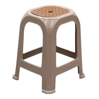 Desia Megapap polypropylene stool in beige color 35x35x45cm.