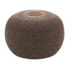 Stool - Pouf Knit Megapap knitted brown color Φ47x35cm.