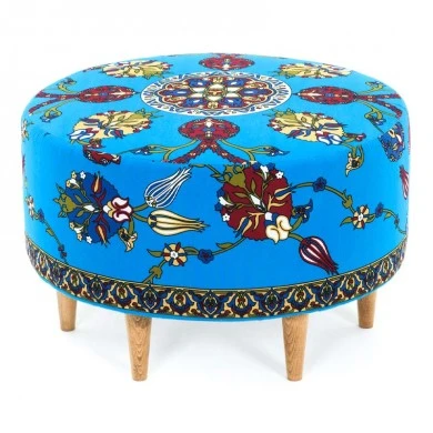 Torino Megapap fabric stool multicolor 65x65x40cm.