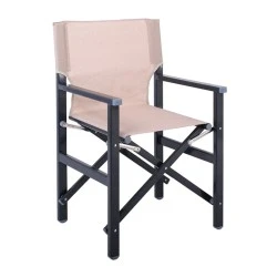 Director Armchair, Aluminium Anthracite, Textilene (one piece) Beige