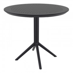 SKY BLACK Φ105X74εκ. ΤΡΑΠΕΖΙ ΠΟΛ/ΝΙΟΥ