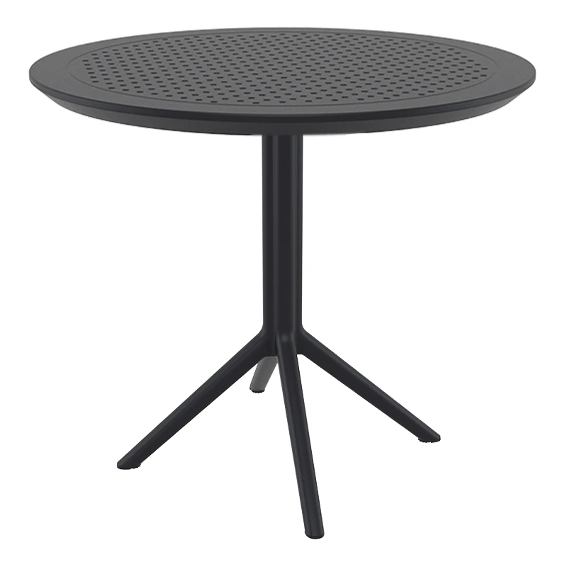 SKY BLACK Φ105X74εκ. ΤΡΑΠΕΖΙ ΠΟΛ/ΝΙΟΥ