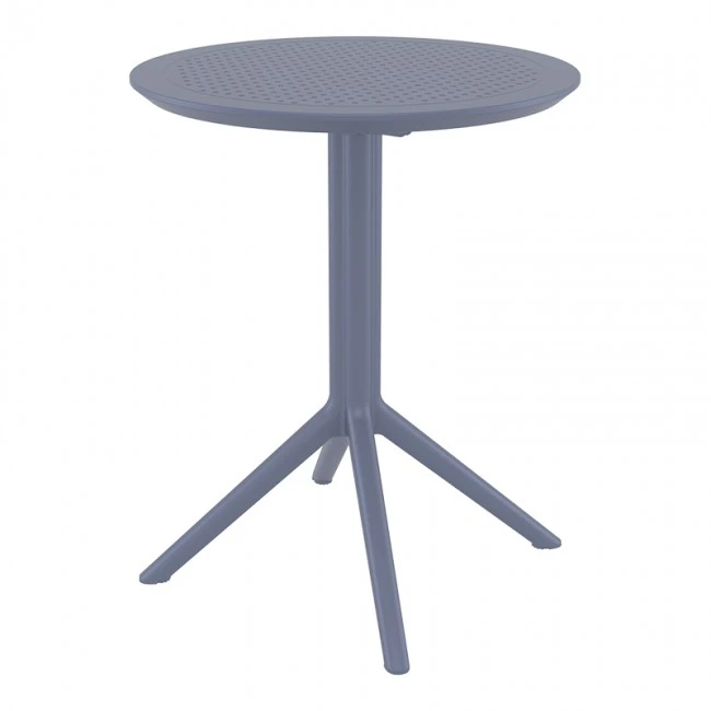 SKY DARK GREY Φ60X74εκ. ΤΡΑΠΕΖΙ ΠΤΥΣ/ΝΟ ΠΟΛ/ΝΙΟΥ