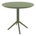 SKY OLIVE GREEN Φ105X74εκ. ΤΡΑΠΕΖΙ ΠΟΛ/ΝΙΟΥ
