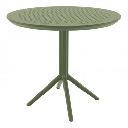SKY OLIVE GREEN Φ105X74εκ. ΤΡΑΠΕΖΙ ΠΟΛ/ΝΙΟΥ