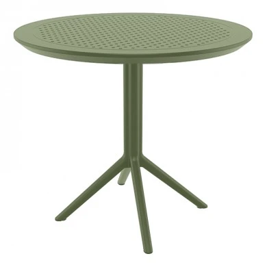 SKY OLIVE GREEN Φ105X74εκ. ΤΡΑΠΕΖΙ ΠΟΛ/ΝΙΟΥ