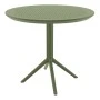 SKY OLIVE GREEN Φ105X74εκ. ΤΡΑΠΕΖΙ ΠΟΛ/ΝΙΟΥ