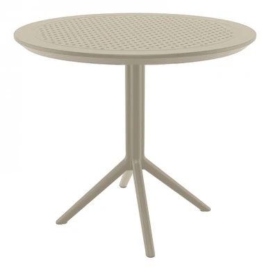 SKY TAUPE Φ105X74εκ. ΤΡΑΠΕΖΙ ΠΟΛ/ΝΙΟΥ