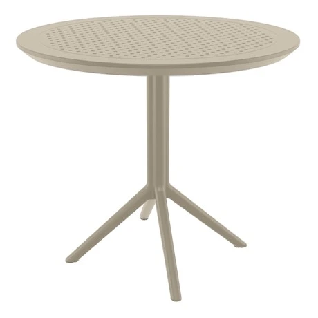 SKY TAUPE Φ105X74εκ. ΤΡΑΠΕΖΙ ΠΟΛ/ΝΙΟΥ
