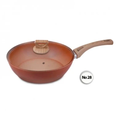 Frying pan with non-stick lid made of aluminum No28