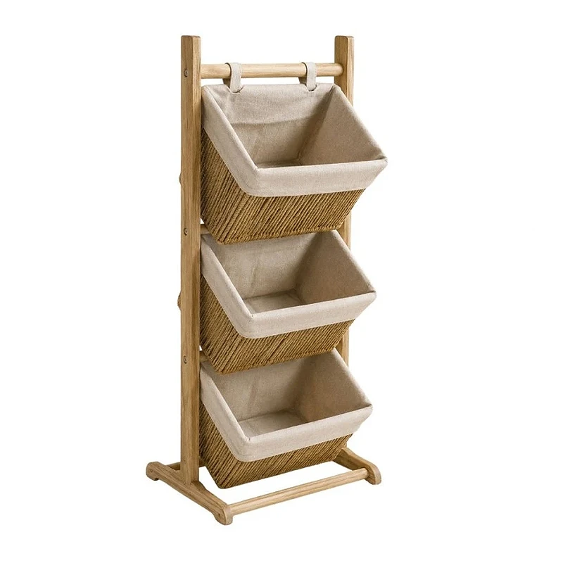 3 TIER NATURAL PAPER ROPE DISPLAY STAND 30X20Χ105CM (21x30x20)